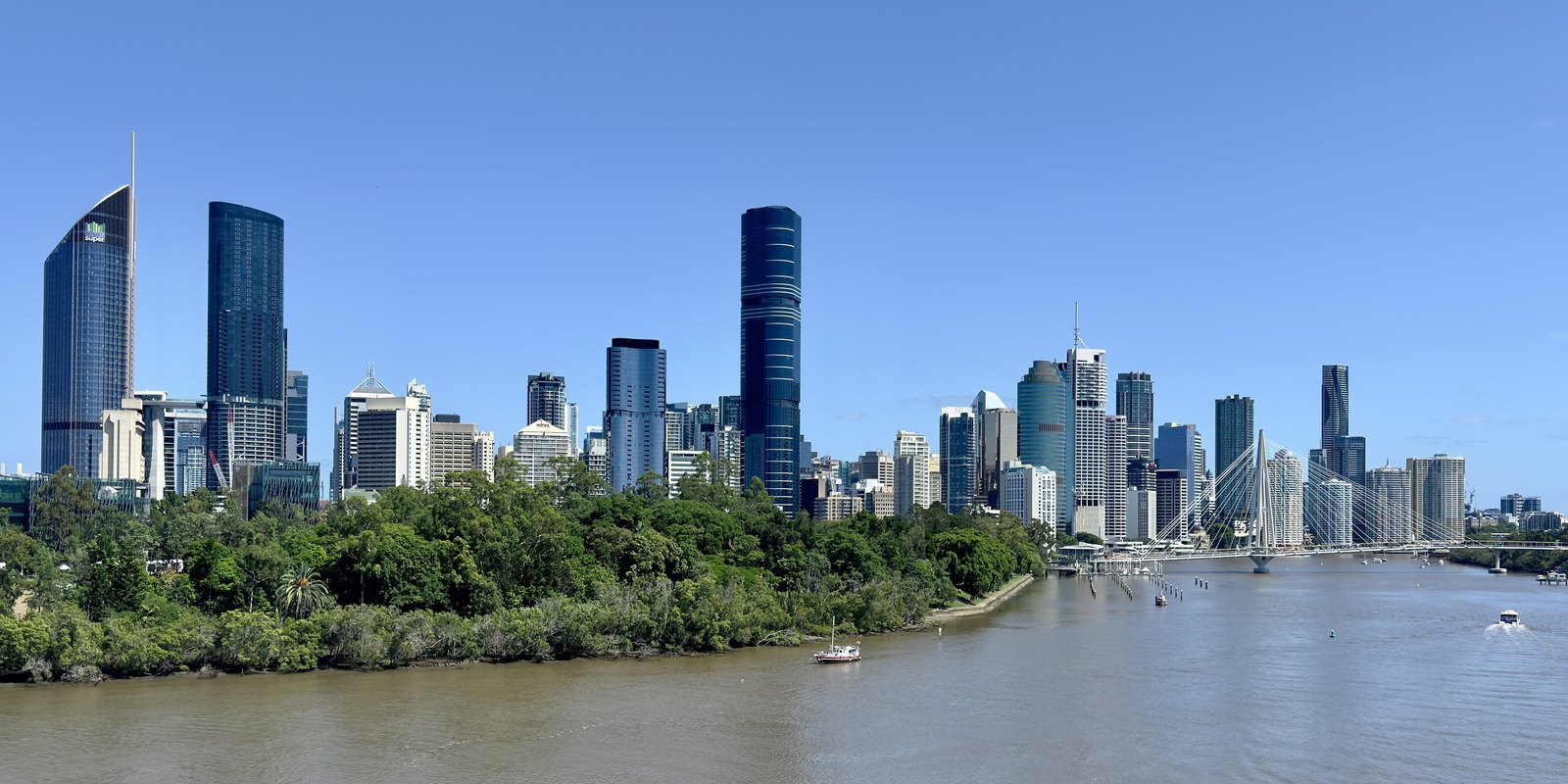 Brisbane CBD skyline from Kangaroo Point